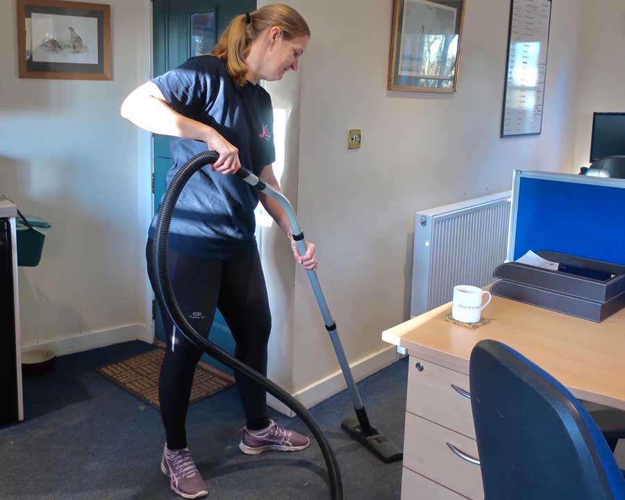 Office floor cleaning